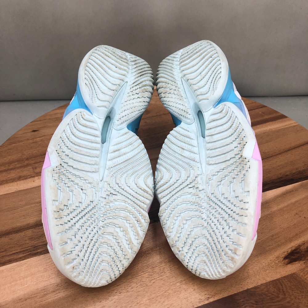 Adidas DON Issue 4 Donovan Mitchell White Multi Basketball Shoes Sneaker Youth 4 - Picture 7 of 8